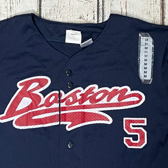 Nomar Garciaparra Boston Red Sox Men's MLB New Blue Sports Jersey - Picture 3 of 7